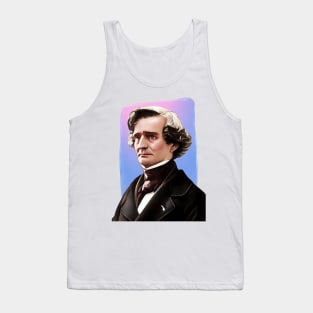 French Composer Hector Berlioz - pink blue - illustration Tank Top